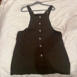 Army Green Button Dress